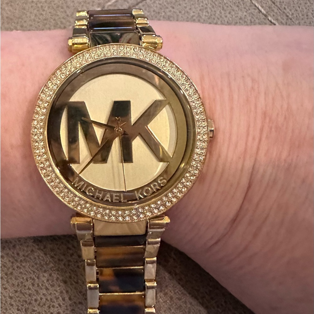 Michael Kors watch, ring and earrings